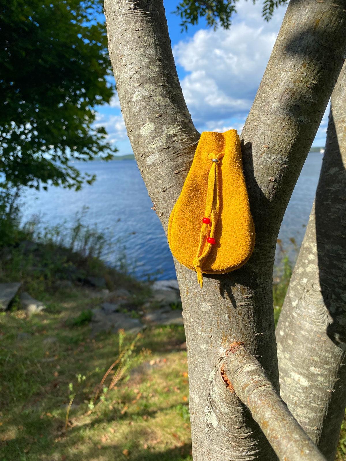 Deerskin pouch