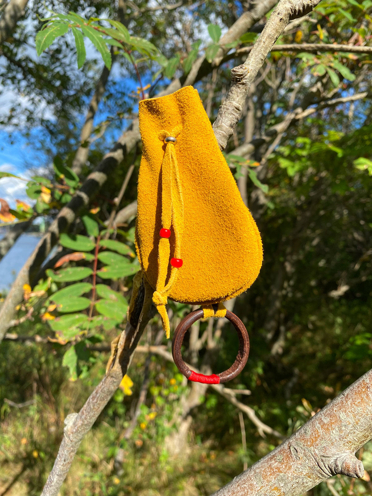 Deerskin pouch