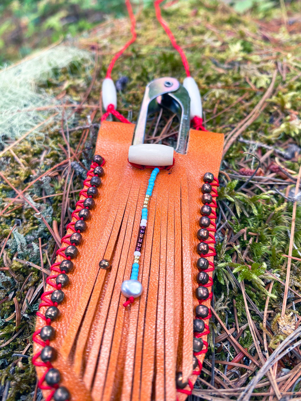 Fringed Japanese snip pouch (with snips)