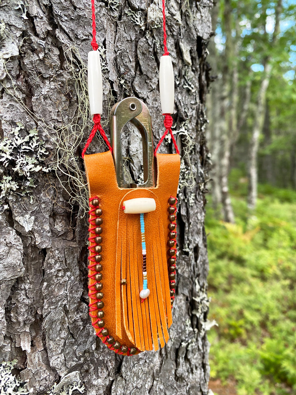 Fringed Japanese snip pouch (with snips)