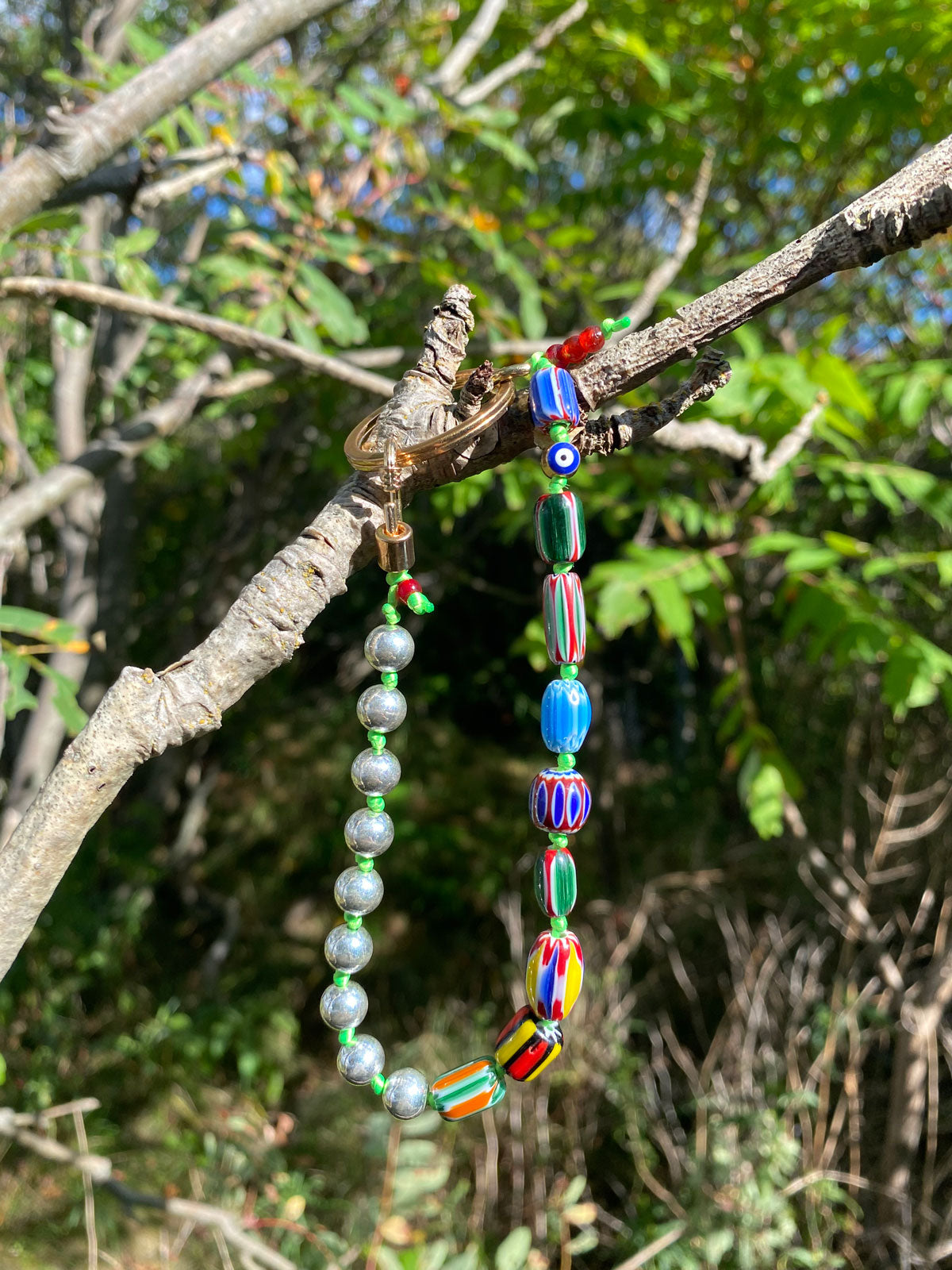 Millefiori keychain