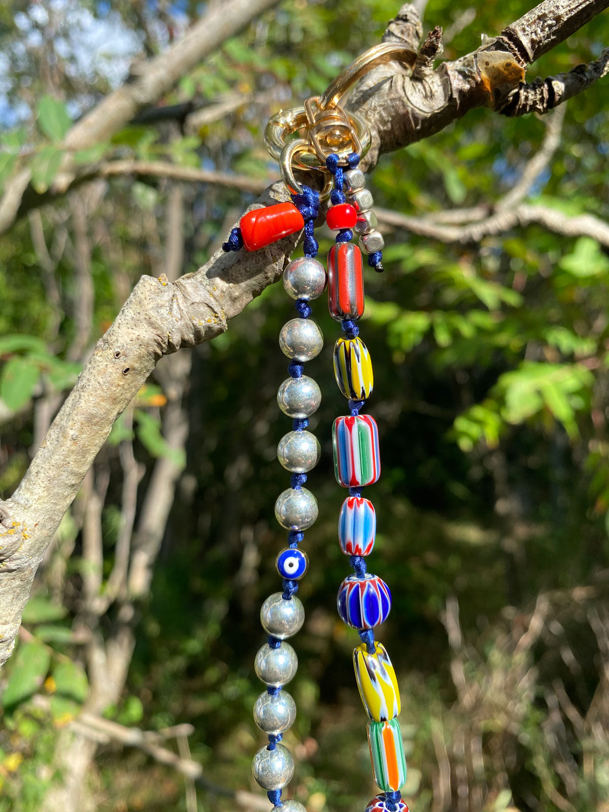 Millefiori keychain