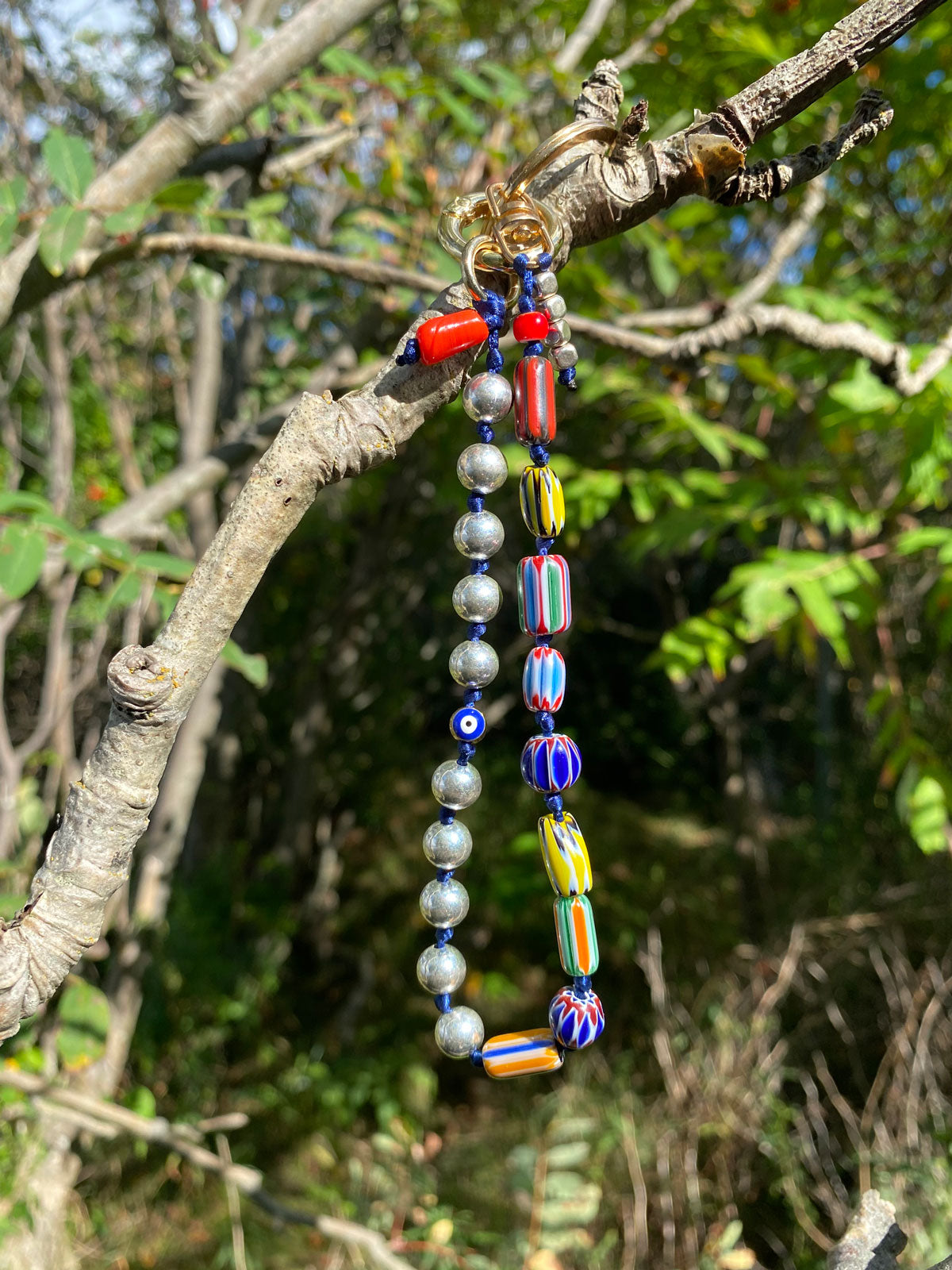 Millefiori keychain