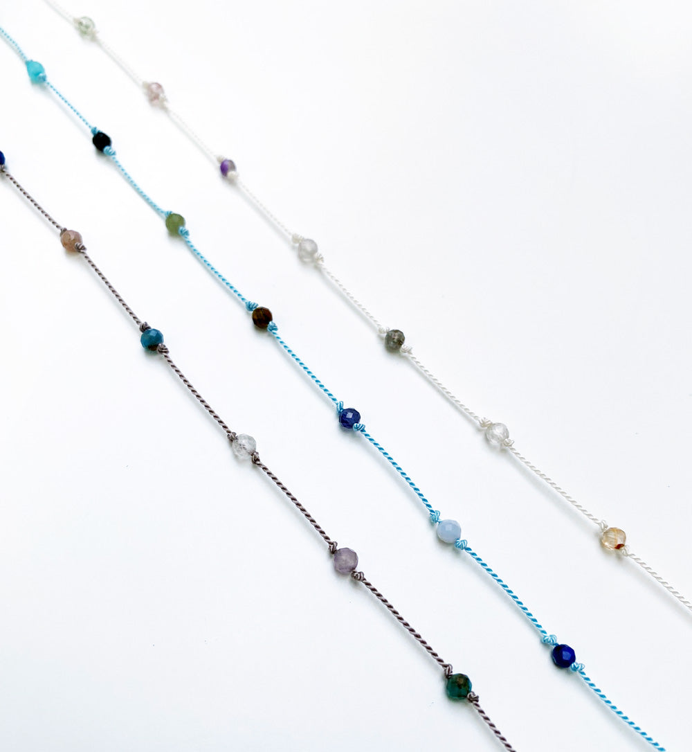 Rainbow gem necklace