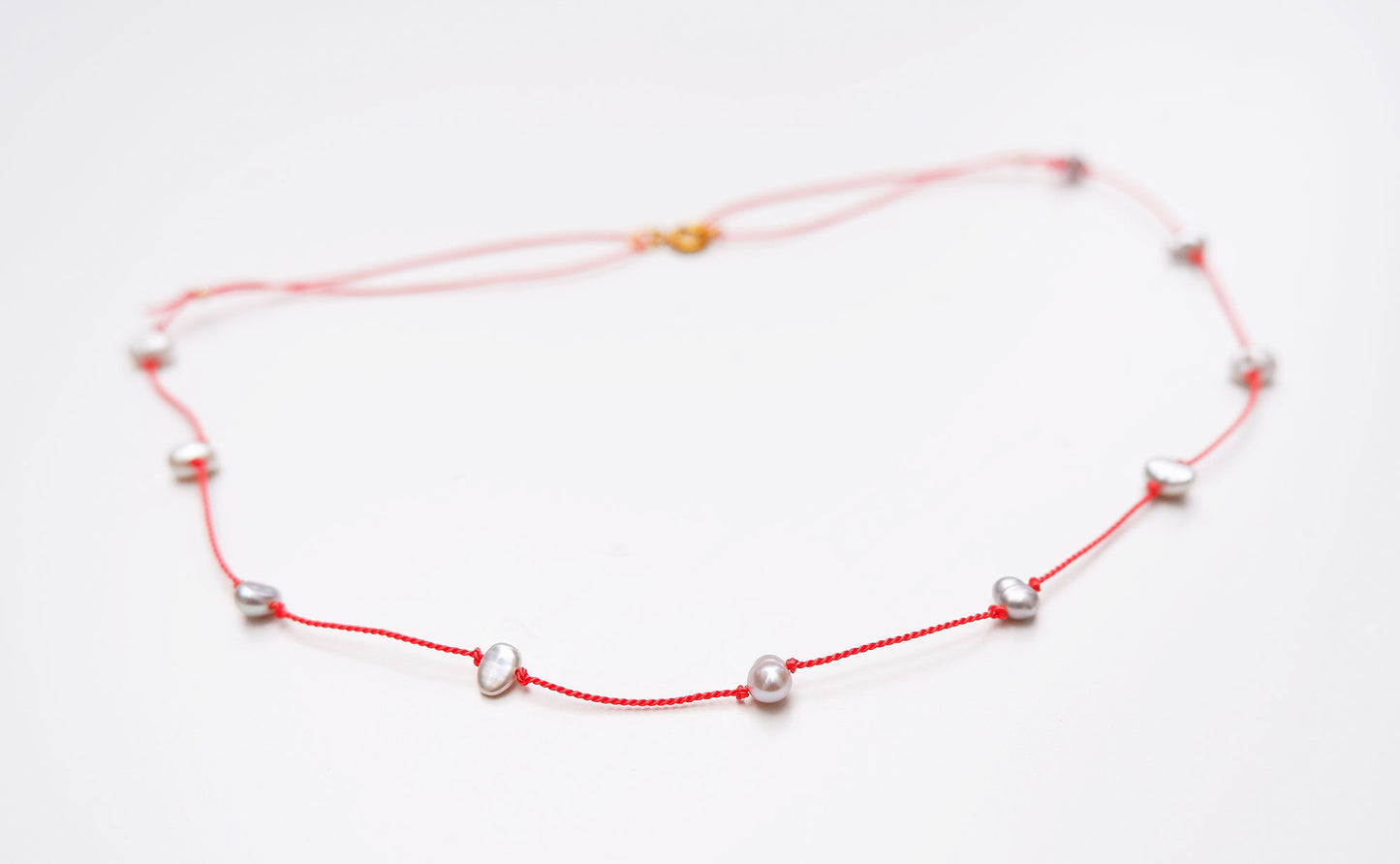 Pearl knot necklace