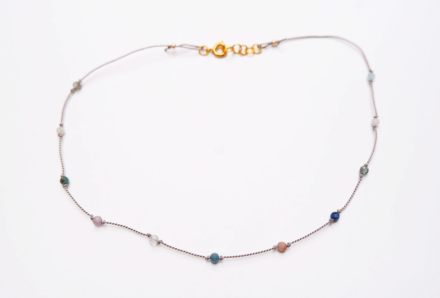 Rainbow gem necklace
