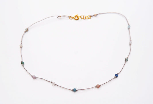 Rainbow gem necklace