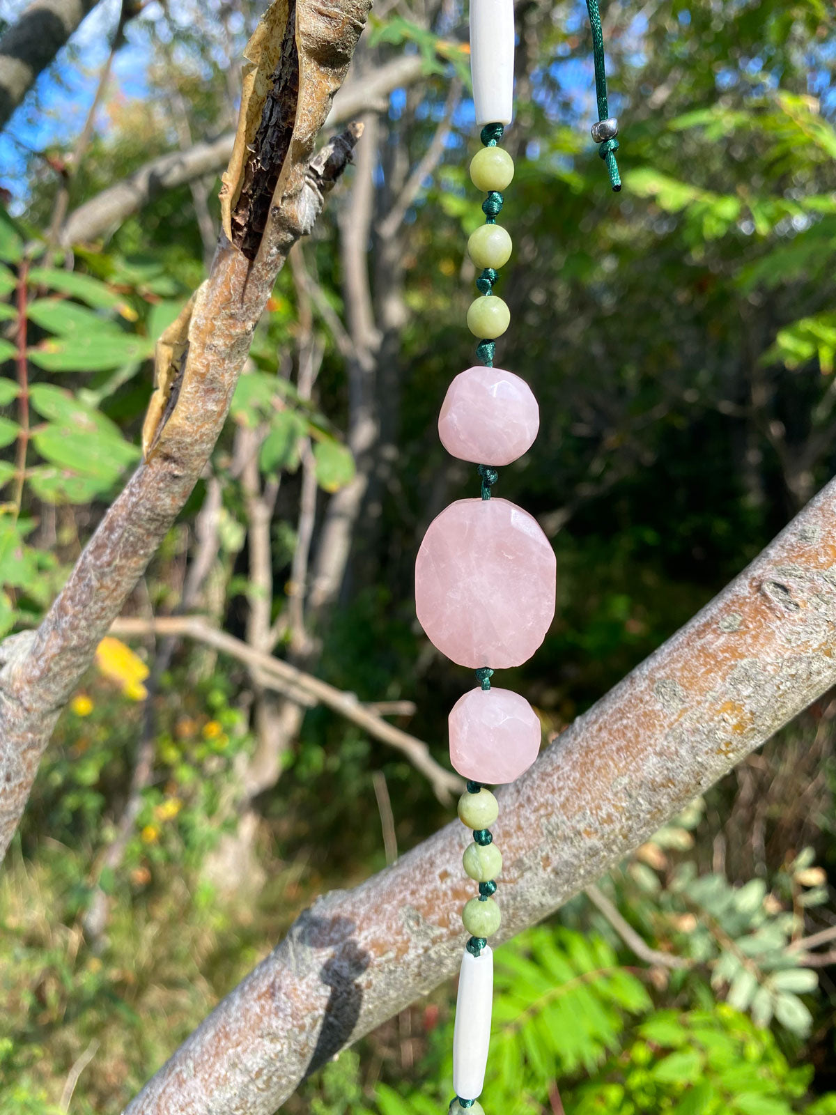 Rose quartz camp charm