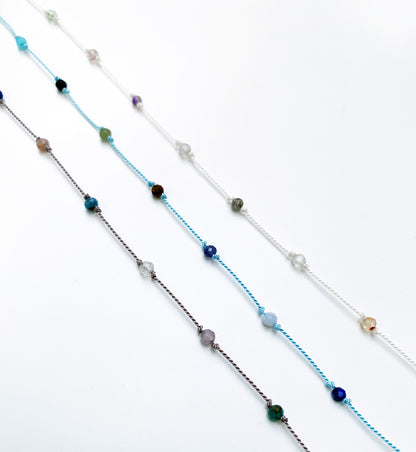 Rainbow gem necklace
