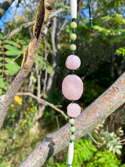 Rose quartz camp charm
